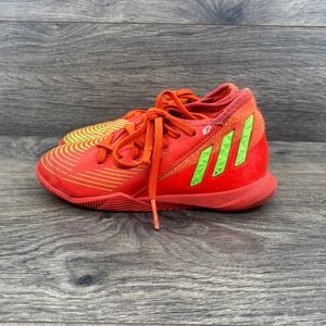 Adidas‎ Predator Edge.3 Youth Soccer Shoes Orange Green Turf Indoor Size 11.5K